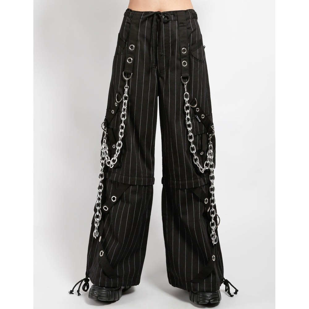 Tripp NYC Godfather Chain Wide leg trousers Black White